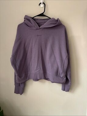 DKNY Lavender Cropped Hoodie